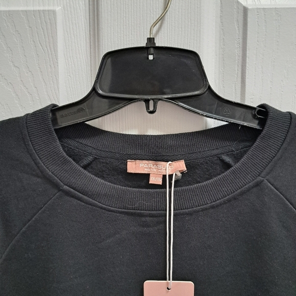 Parasuco Maternity Sweatshirt Black Crewneck Women's XXL - Picture 8 of 14